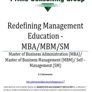 Redefining Management Education - MBA/MBM/SM